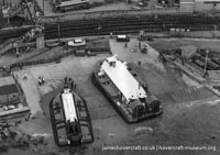 AP1-88 hovercraft at Ryde hoverport -  (credit: The <a href='http://www.hovercraft-museum.org/' target='_blank'>Hovercraft Museum Trust</a>).